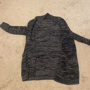 Long duster sweater dark blue